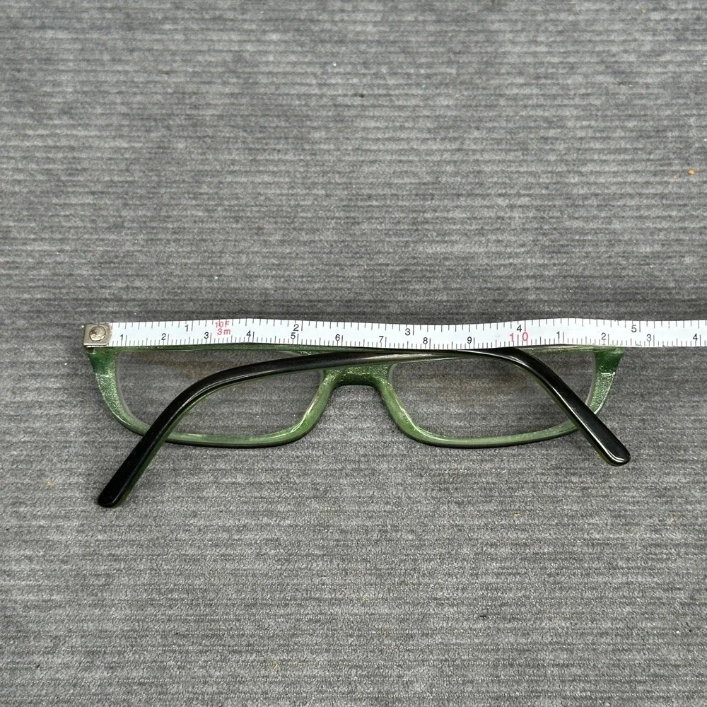 Nine West 324 OW47 Green Rectangular Eyeglasses Frames 135mm Y2k